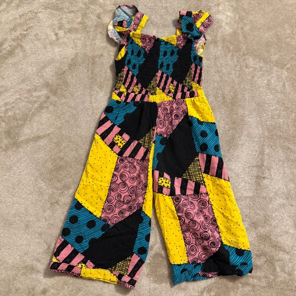 Disney Our Universe Nightmare Before Christmas Sally Patchwork Jumpsuit 2T